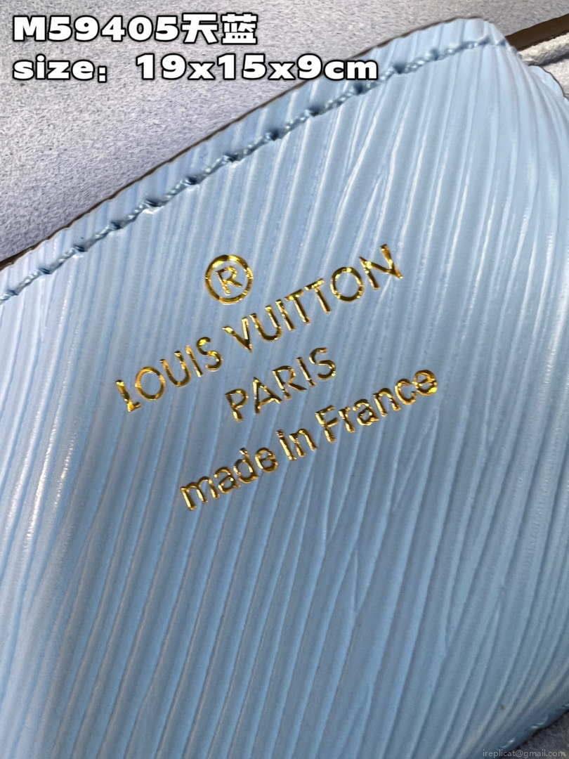 Louis Vuitton LV M59405 Twist PM Bag Epi Blue