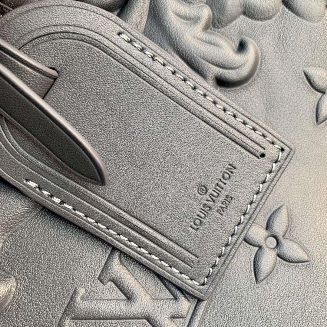 LV M21845 Louis Vuitton Keepall Bandoulière 50 Bag Dark Shadow Grey