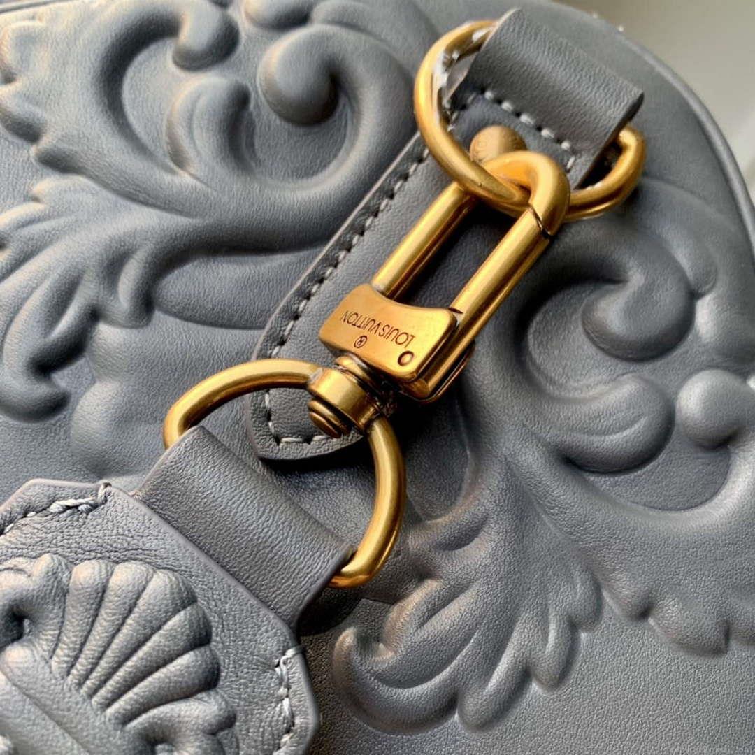 LV M21845 Louis Vuitton Keepall Bandoulière 50 Bag Dark Shadow Grey