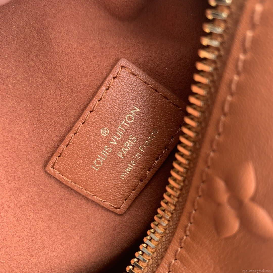 LV M21741 Louis Vuitton Side Trunk PM Bag Tan Brown