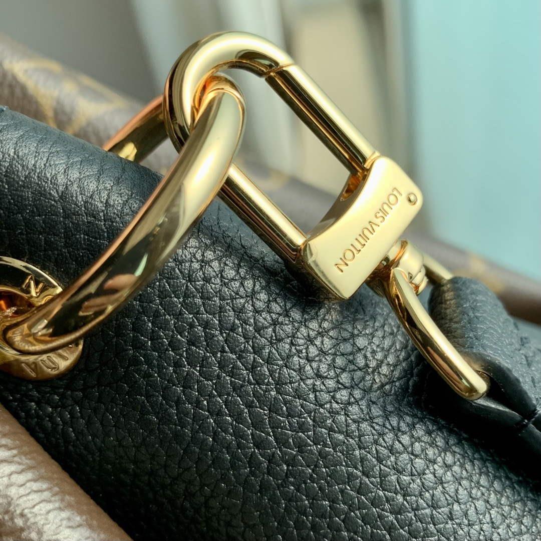 LV M46495 Louis Vuitton Opéra BB Tote Bag Black