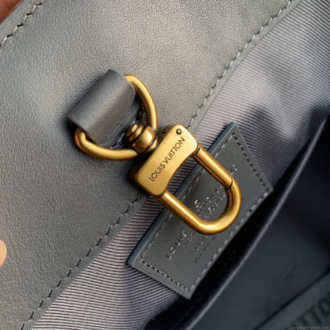 LV M21841 Louis Vuitton Sac Plat Tote Bag Dark Shadow Grey