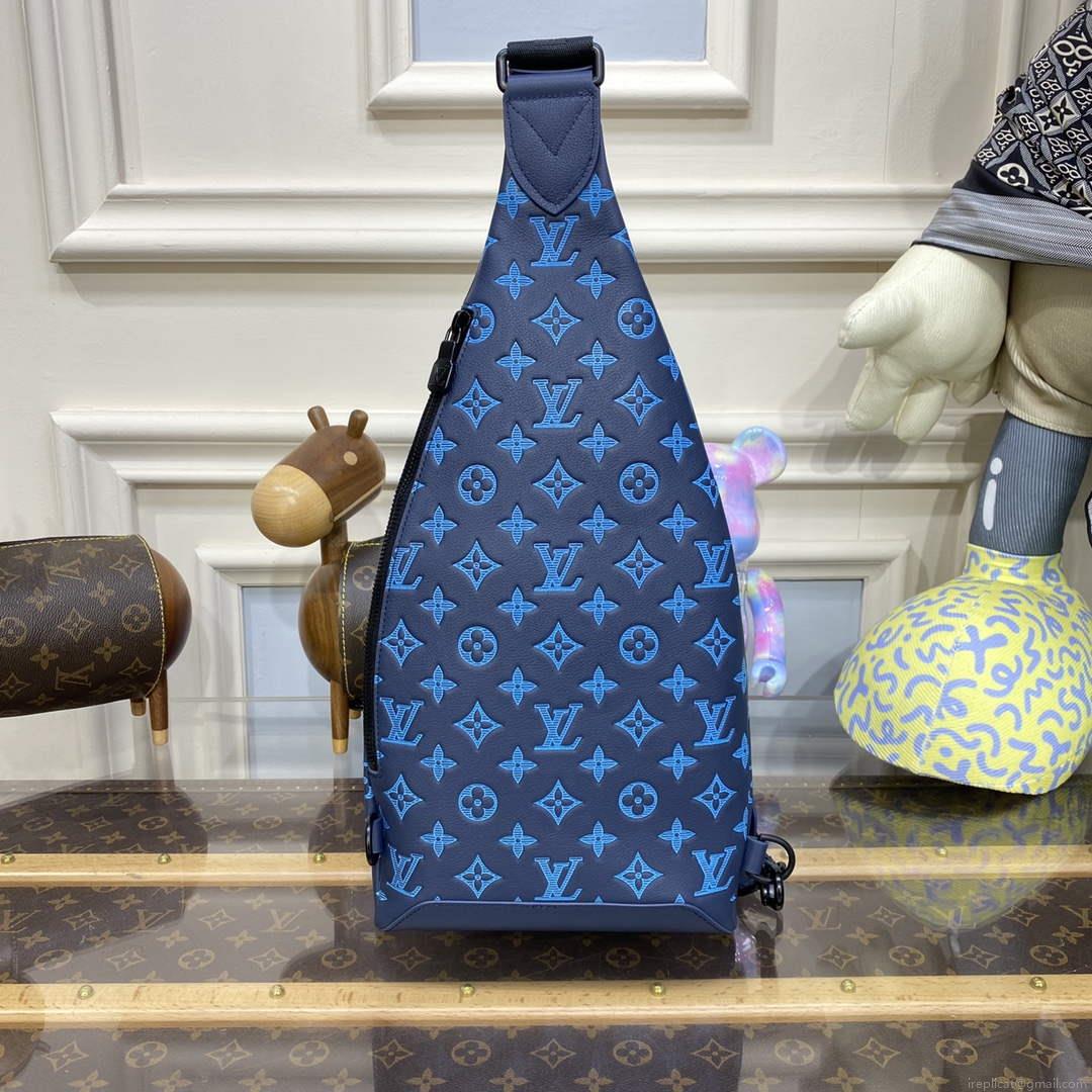 LV M46562 Louis Vuitton Duo Slingbag Navy River Blue