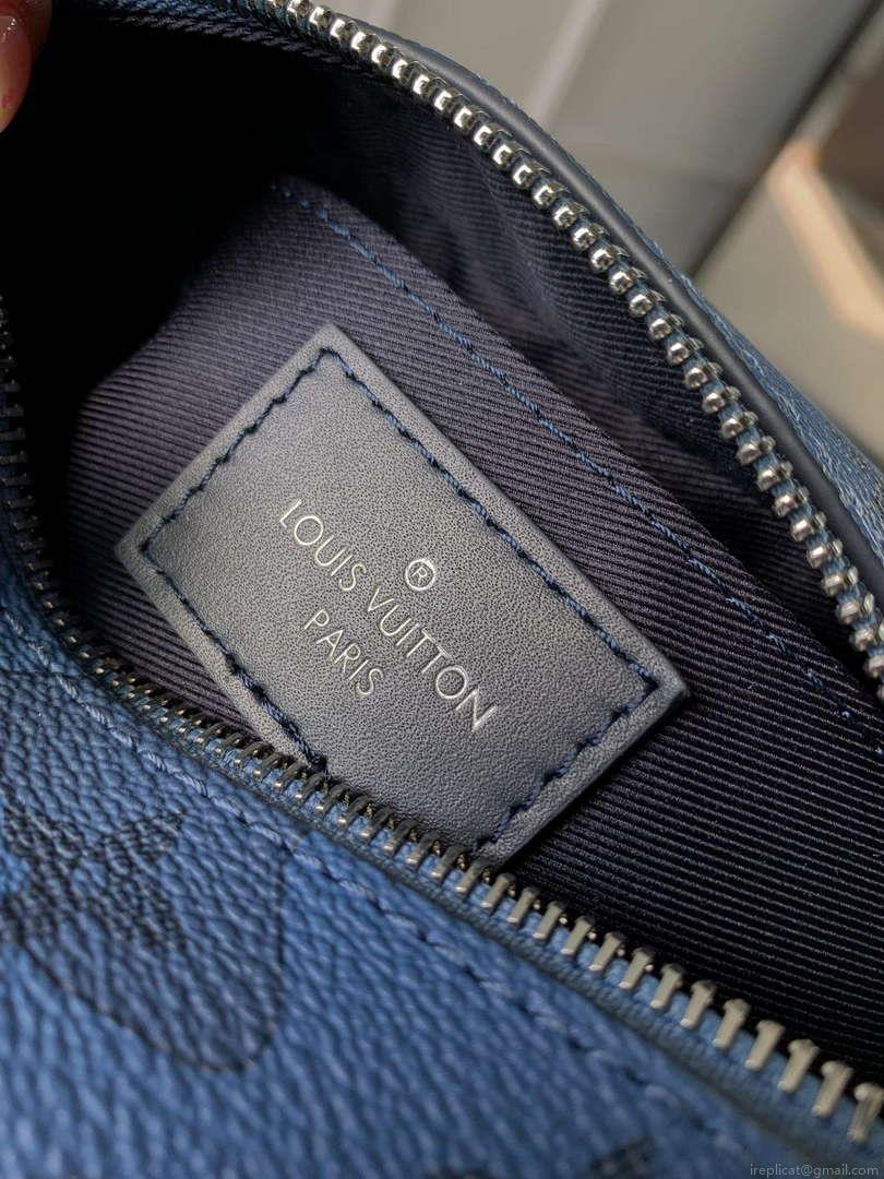 LV M22588 Louis Vuitton Mini Soft Trunk Bag Abyss Blue