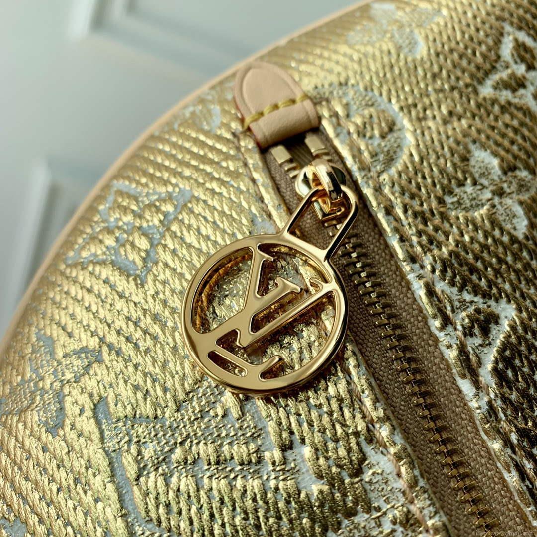 LV M22928 Louis Vuitton Loop PM Baguette Handbag Beige