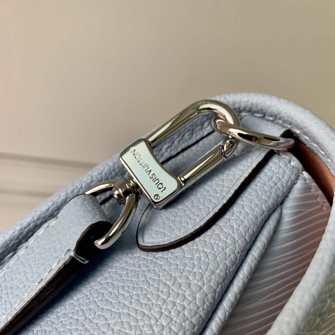 LV M59461 Louis Vuitton Buci Handbag Epi Leather Cloud Blue