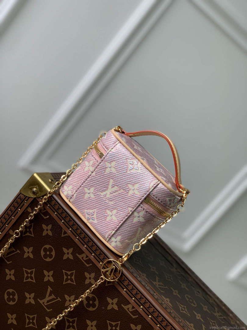 LV M82527 Louis Vuitton Micro Vanity Handbag Pink