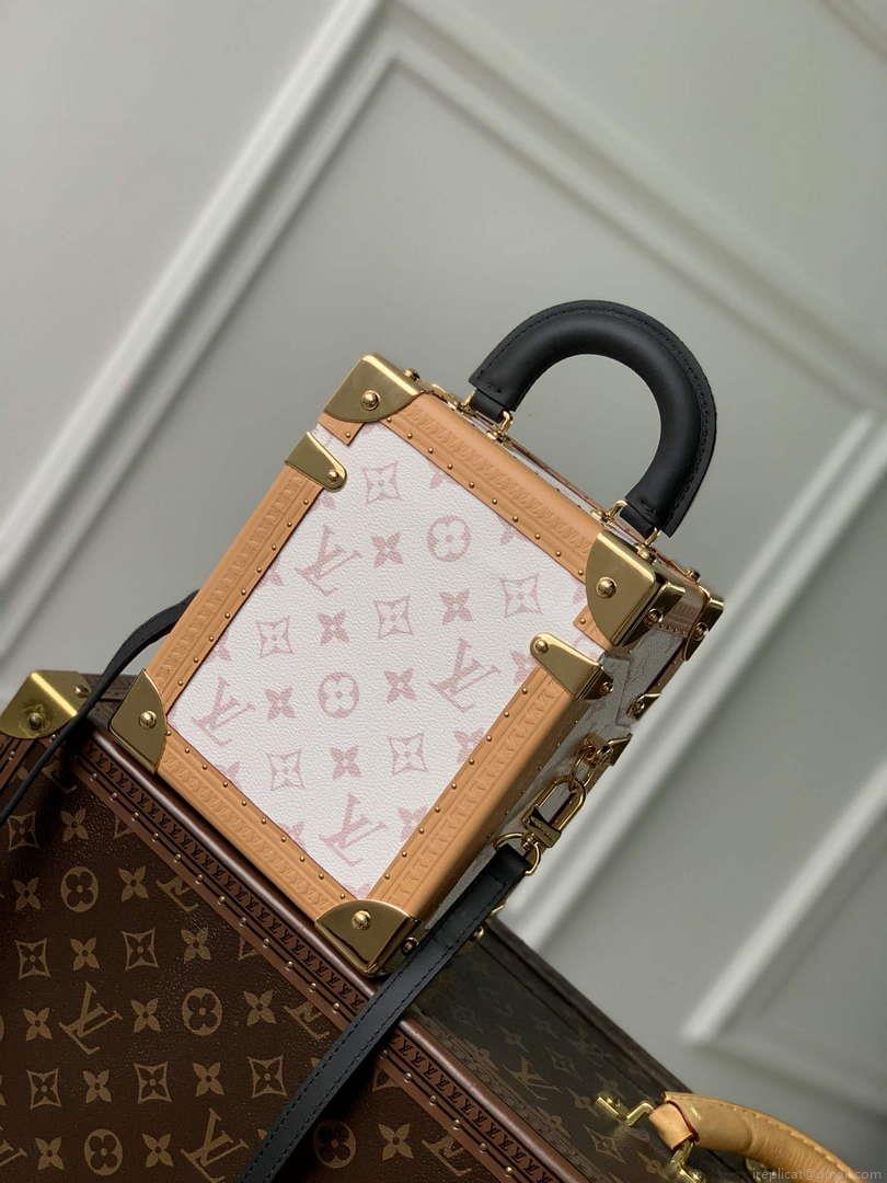 LV M10079 Louis Vuitton Camera Box Handbag White