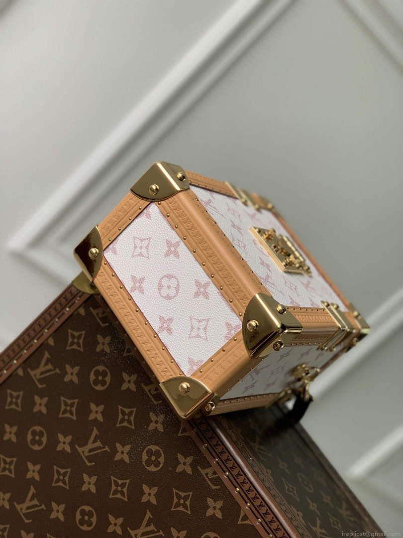 LV M10079 Louis Vuitton Camera Box Handbag White