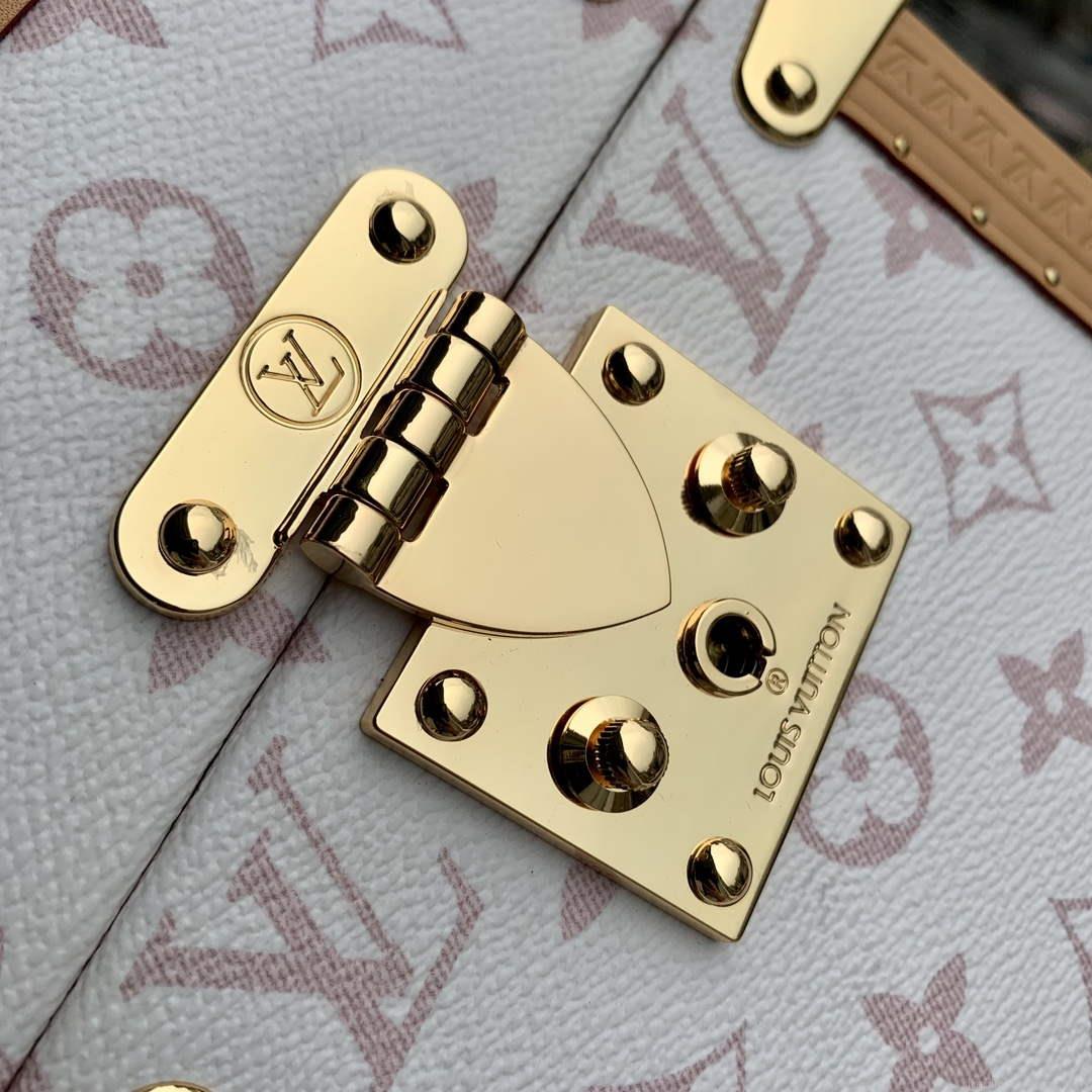 LV M10079 Louis Vuitton Camera Box Handbag White