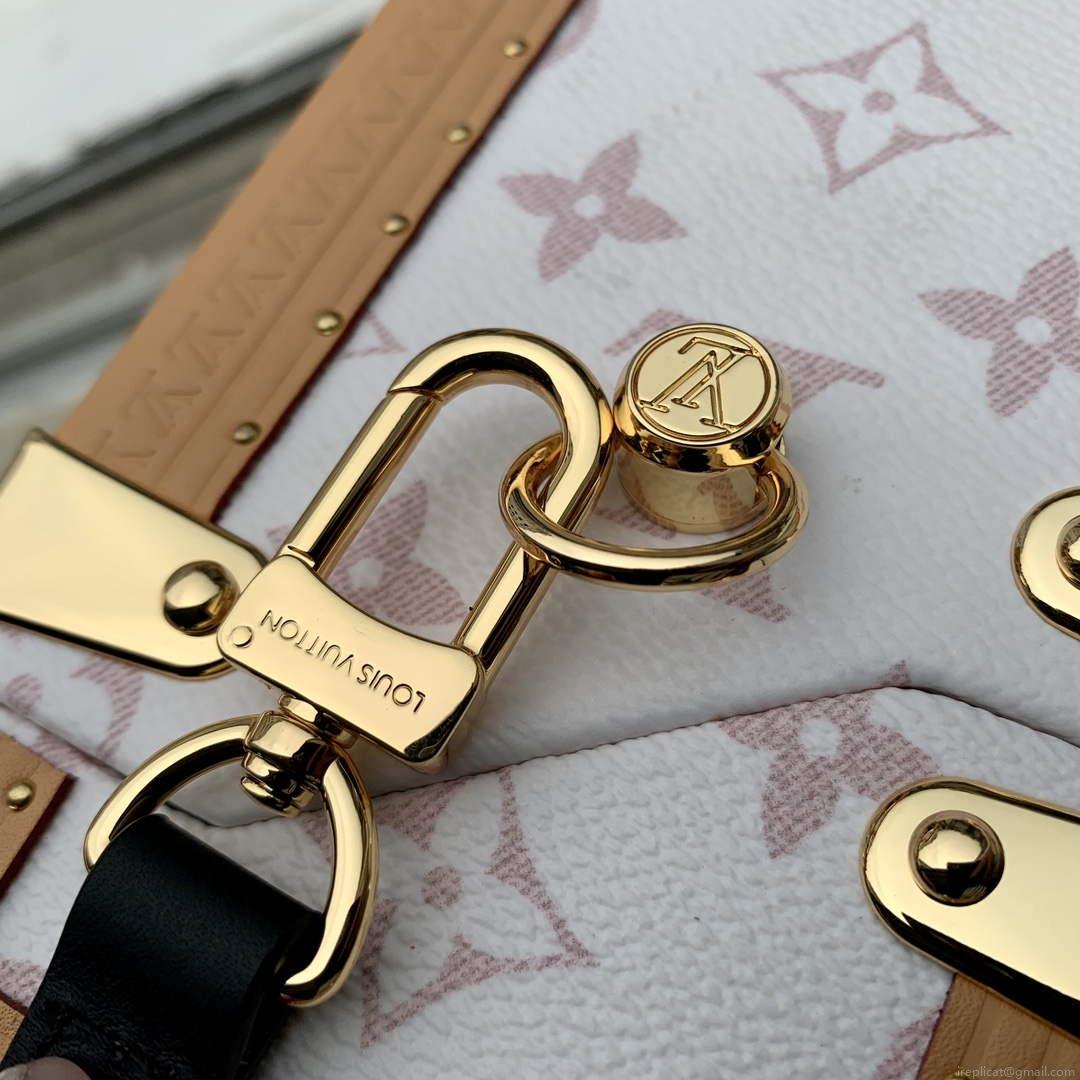 LV M10079 Louis Vuitton Camera Box Handbag White