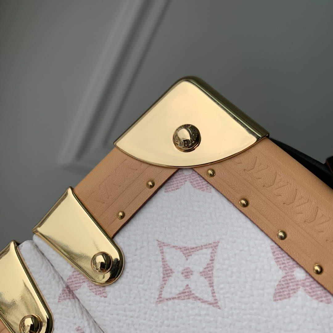 LV M10079 Louis Vuitton Camera Box Handbag White