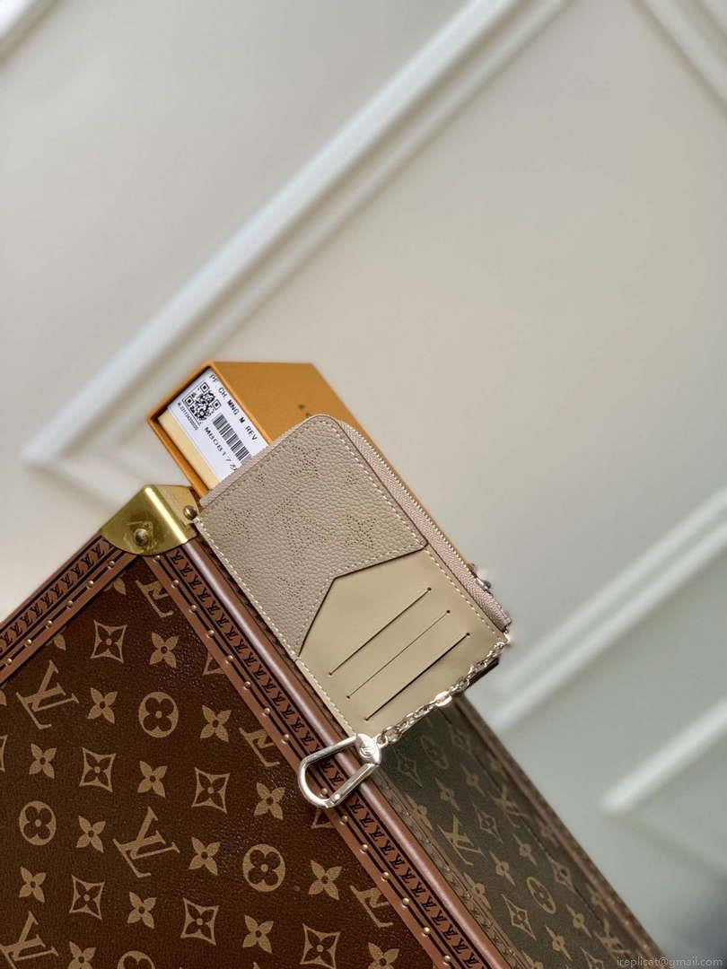 LV M81287 Louis Vuitton Card Holder Recto Verso Galet Gray