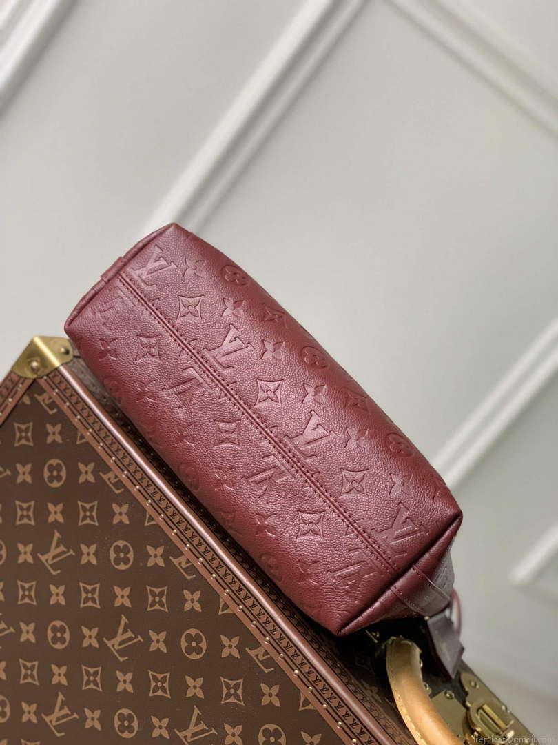 LV M46610 Louis Vuitton Sac Sport Bag Wine Red