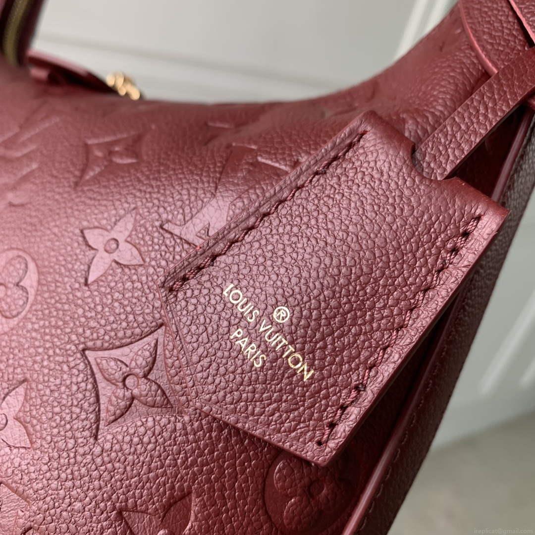 LV M46610 Louis Vuitton Sac Sport Bag Wine Red
