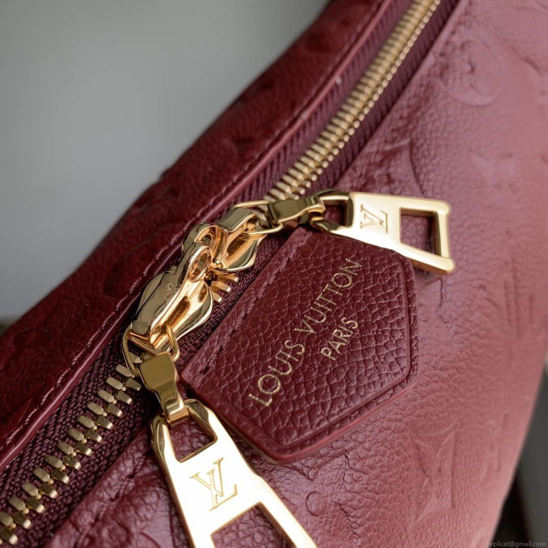 LV M46610 Louis Vuitton Sac Sport Bag Wine Red