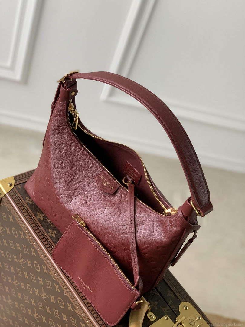 LV M46610 Louis Vuitton Sac Sport Bag Wine Red