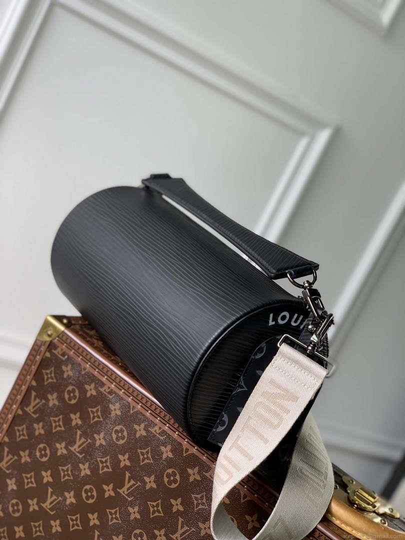 LV M23092 Louis Vuitton Soft Polochon Cross-body Bag Black