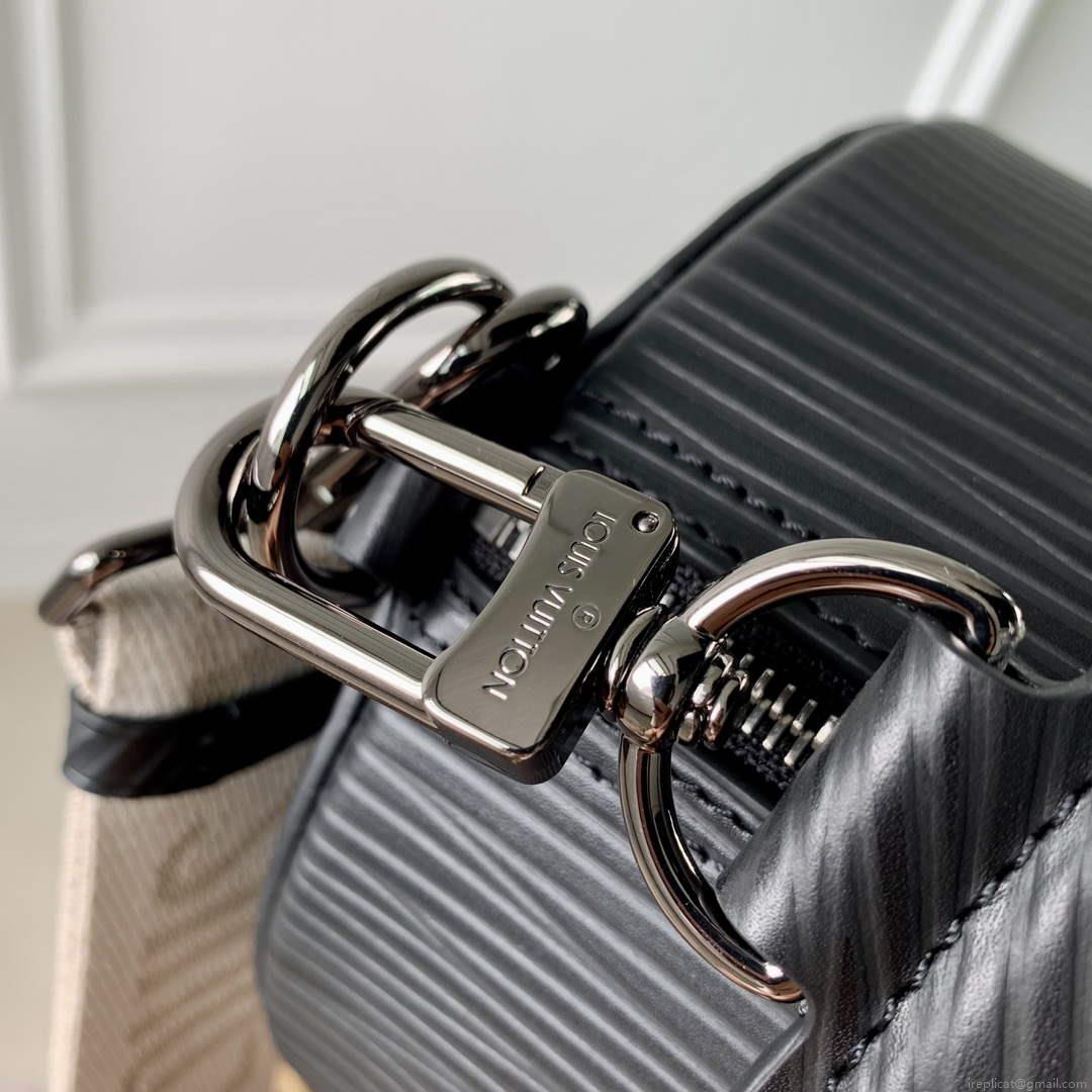 LV M23092 Louis Vuitton Soft Polochon Cross-body Bag Black