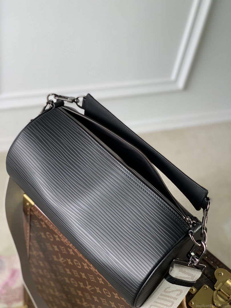 LV M23092 Louis Vuitton Soft Polochon Cross-body Bag Black