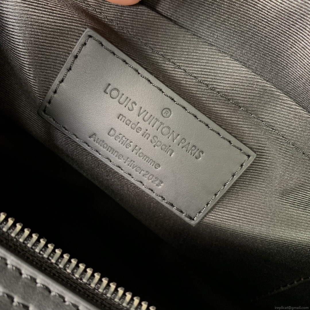 LV M23092 Louis Vuitton Soft Polochon Cross-body Bag Black