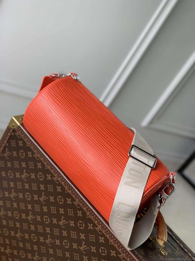 LV M23092 Louis Vuitton Soft Polochon Cross-body Bag Red