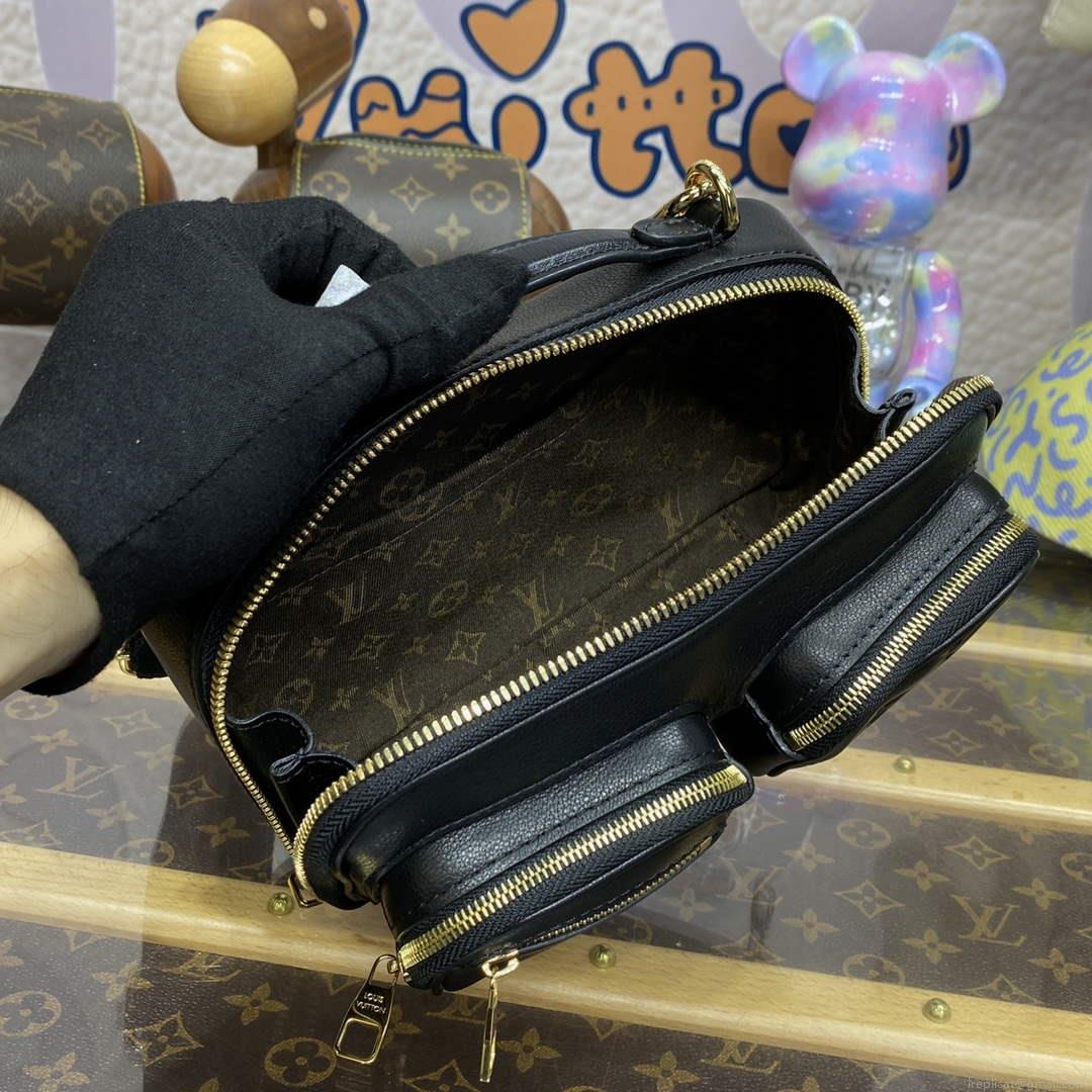 LV M80450 Louis Vuitton Utility Crossbody Bag Black