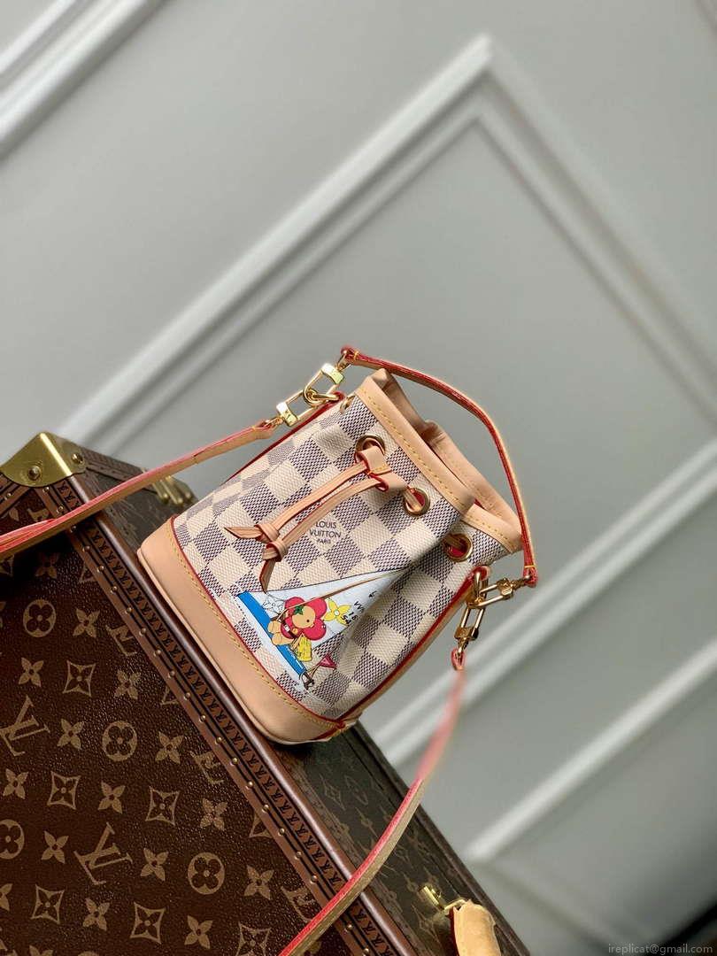 LV N40511 Louis Vuitton Nano Noé Bag Dragon Fruit Pink