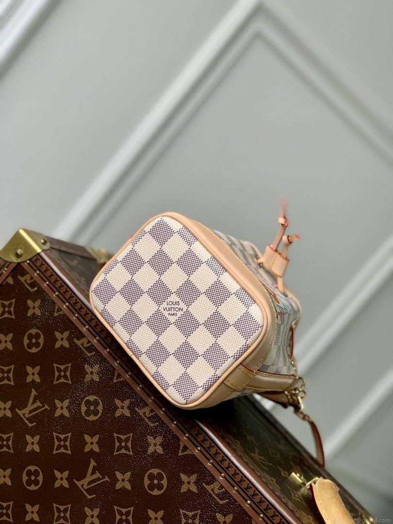 LV N40511 Louis Vuitton Nano Noé Bag Dragon Fruit Pink