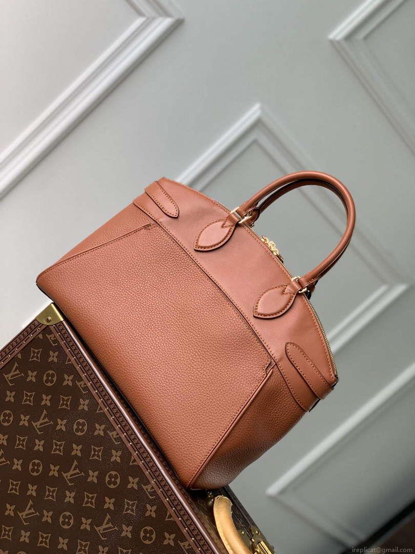 LV M22925 Louis Vuitton Lock It MM Bag Gold