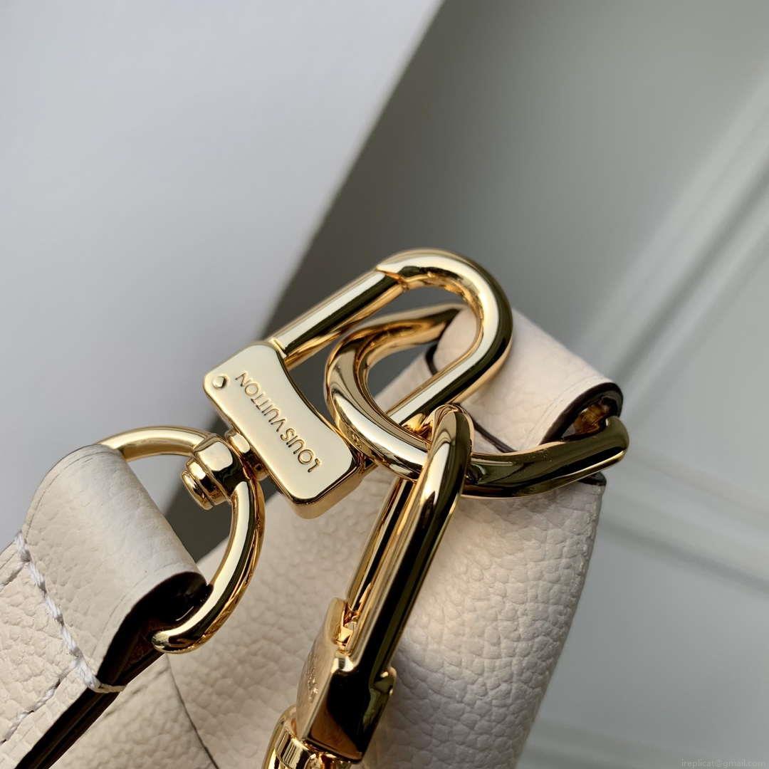 Louis Vuitton LV M46739 Loop Hobo Bag Monogram Empreinte Beige