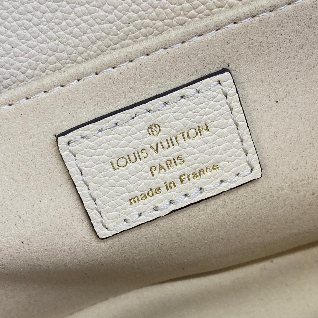 LV M22942 Louis Vuitton Pochette Métis East West bag Monogram Empreinte Leather Crème Beige