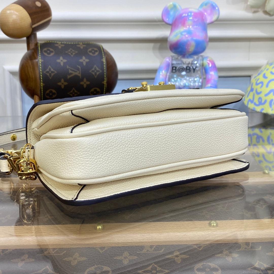 LV M22942 Louis Vuitton Pochette Métis East West bag Monogram Empreinte Leather Crème Beige