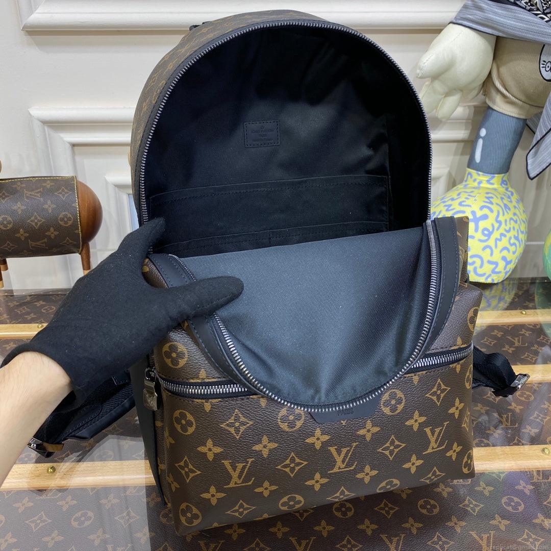 LV M46684 Louis Vuitton Discovery Backpack PM Monogram Macassar coated canvas