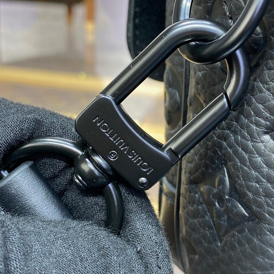 LV M23742 Louis Vuitton Steamer Messenger Bag Taurillon Monogram embossed cowhide leather