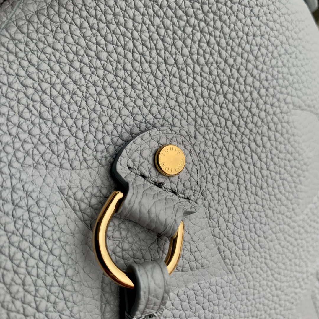 LV M46482 Louis Vuitton Neverfull MM Bag M45685 Monogram Empreinte Leather Blue