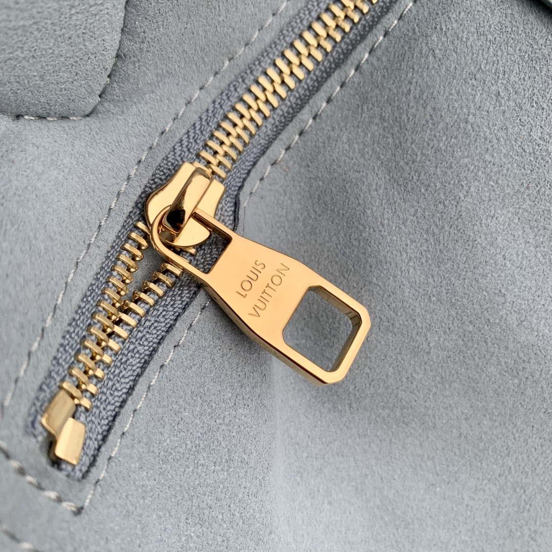 LV M46482 Louis Vuitton Neverfull MM Bag M45685 Monogram Empreinte Leather Blue