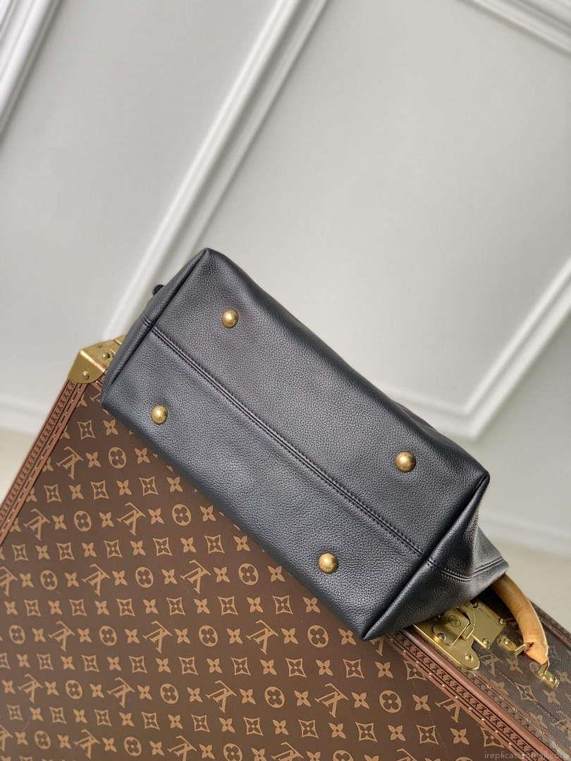 LV M24856 Louis Vuitton Low Key Hobo MM Handbag Black
