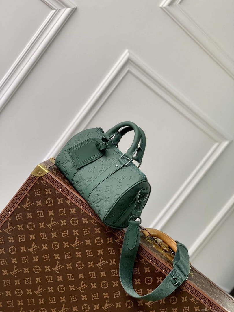 LV M24432 Louis Vuitton Keepall Bandoulière 25 Bag Forest Green