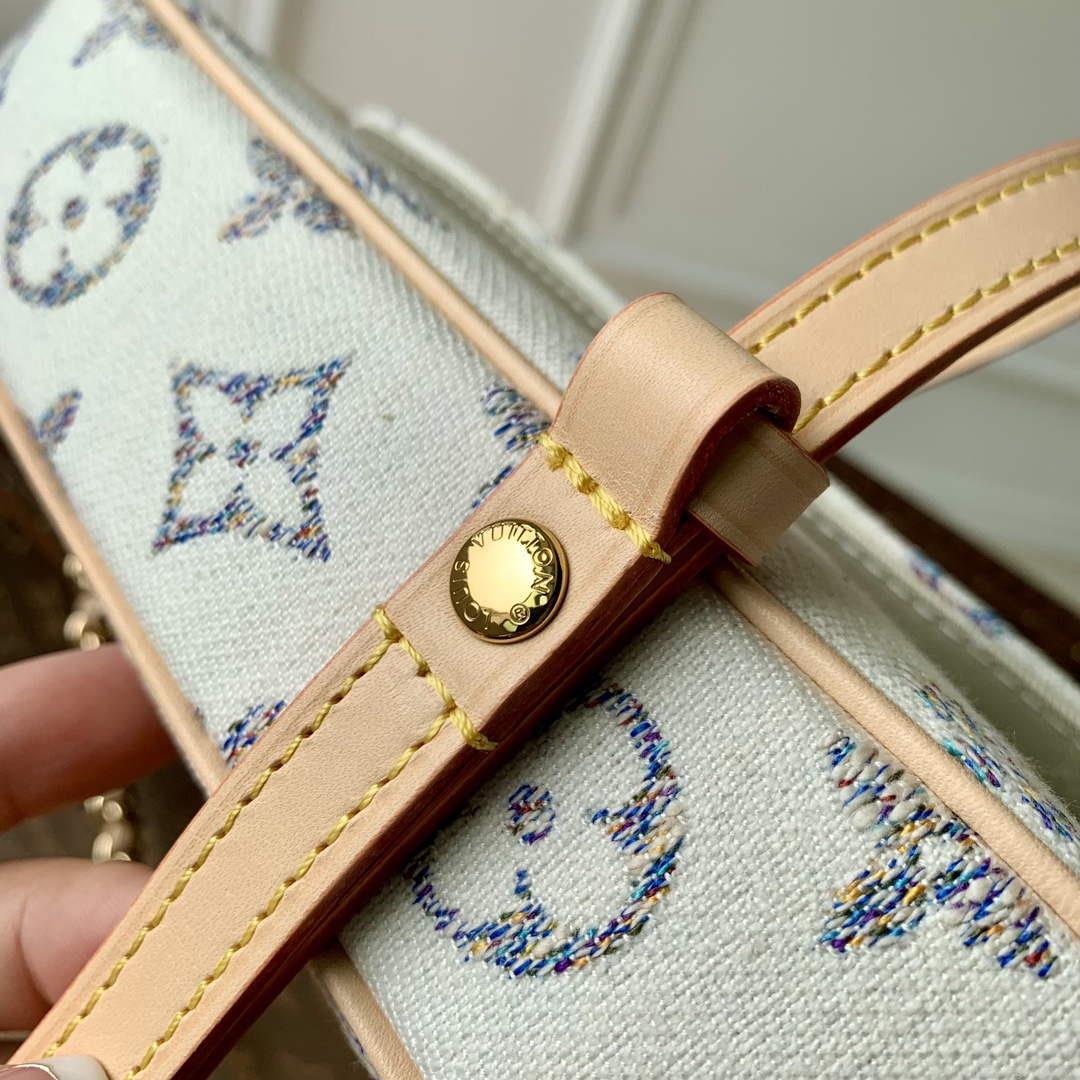 LV M83499 Louis Vuitton Wallet on Chain Ivy Bag Multicolor White