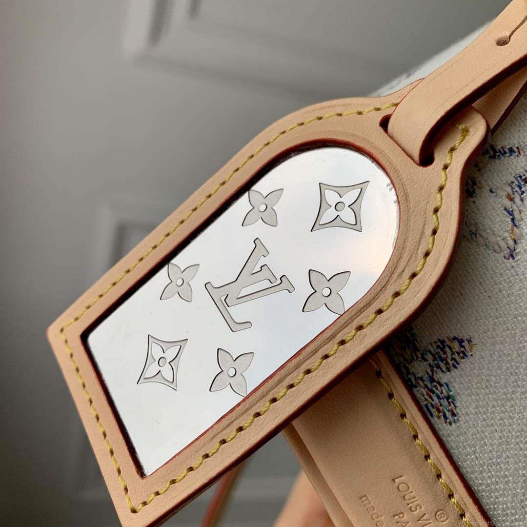 LV M83453 Louis Vuitton Nano Noé Bag Multicolor White