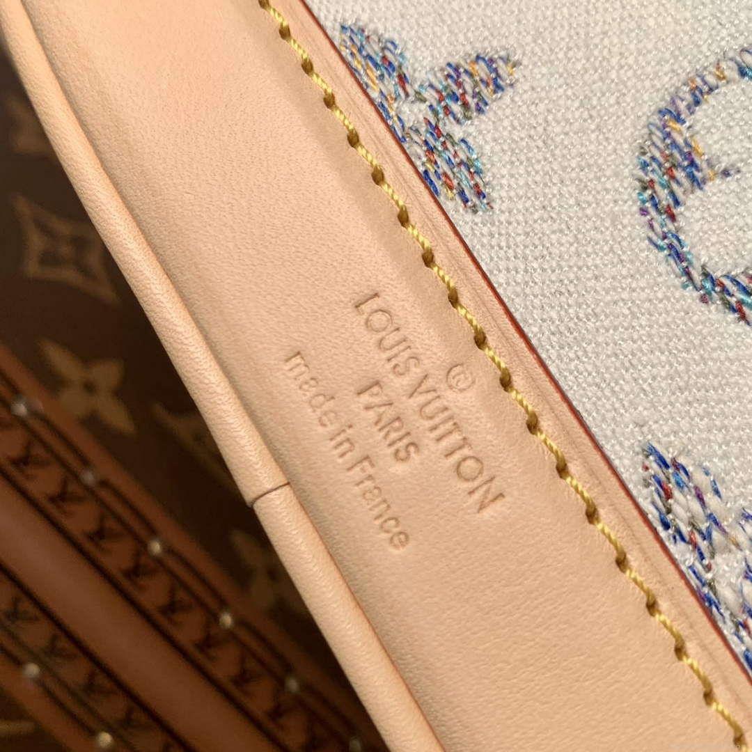 LV M83453 Louis Vuitton Nano Noé Bag Multicolor White