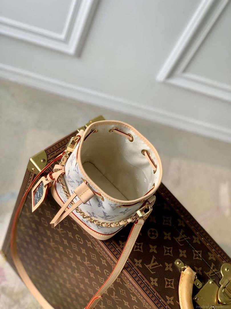 LV M83453 Louis Vuitton Nano Noé Bag Multicolor White