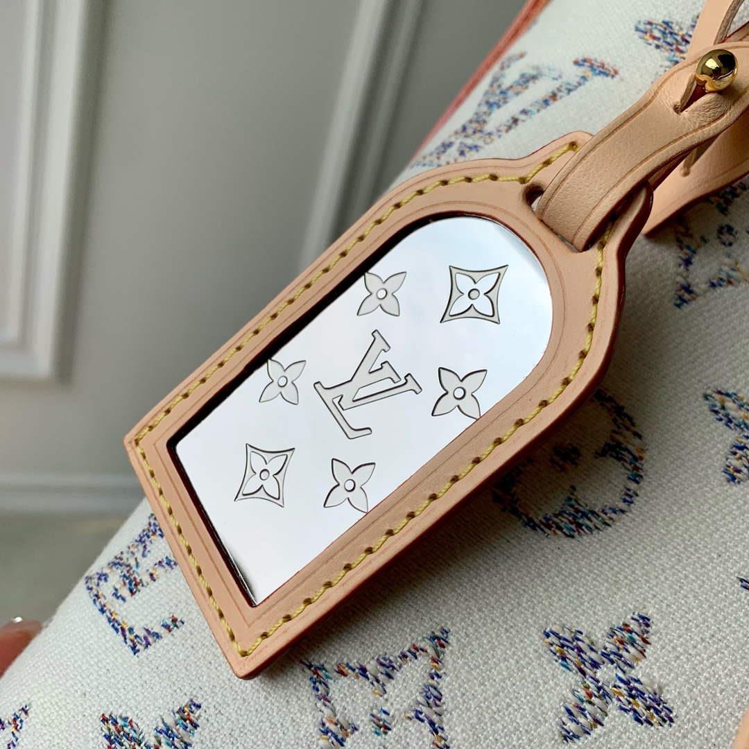 LV M24707 Louis Vuitton CarryAll PM Bag Multicolor White