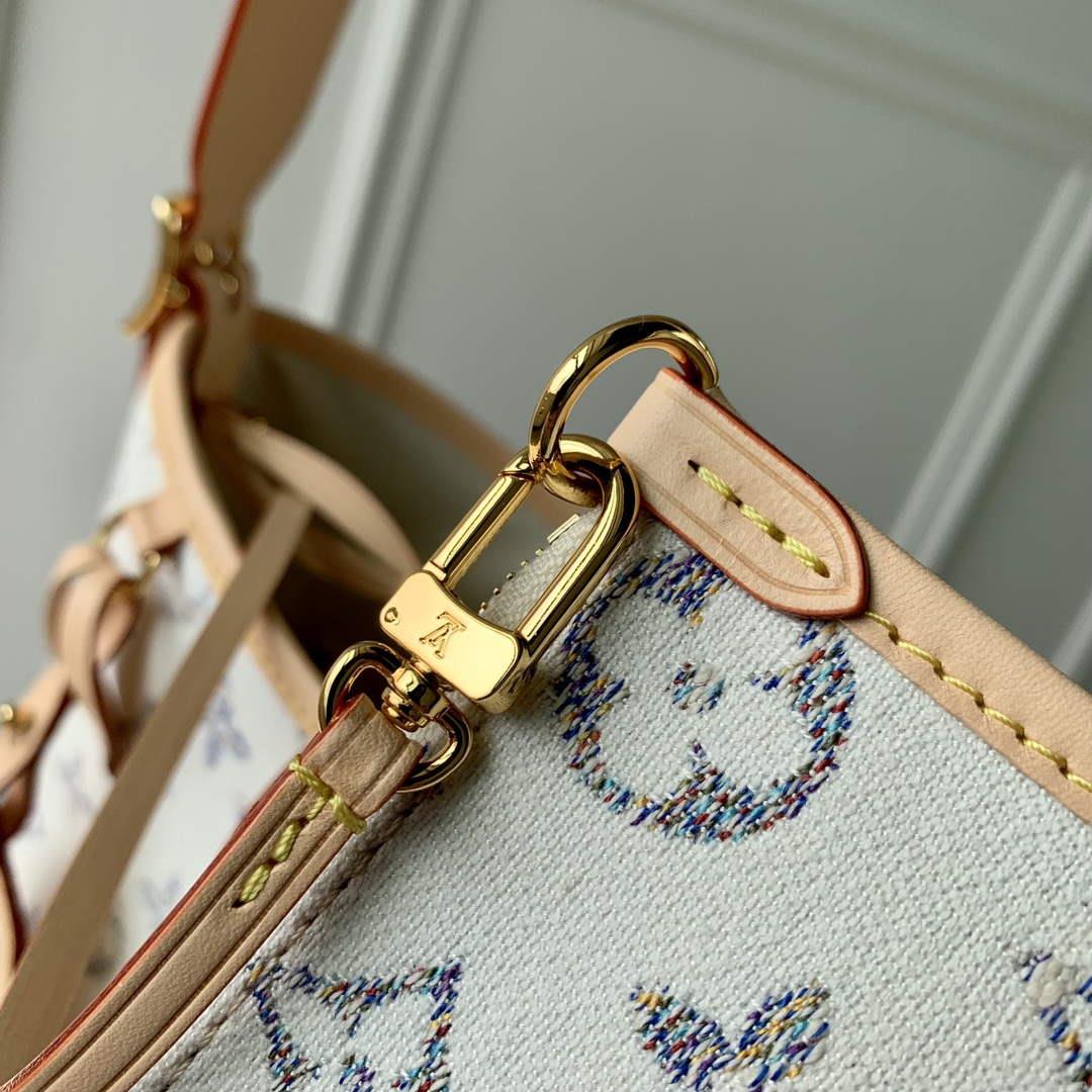 LV M24707 Louis Vuitton CarryAll PM Bag Multicolor White