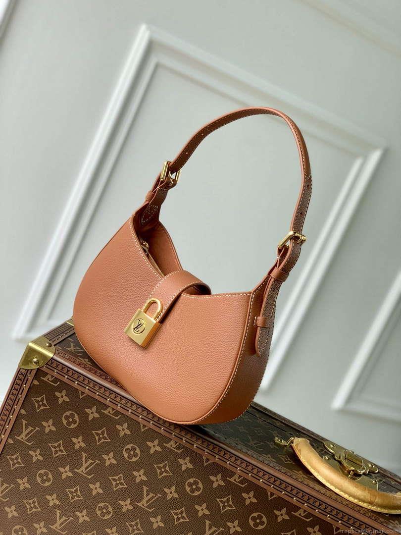 LV M24885 Louis Vuitton Low Key Shoulder Bag Cognac Brown