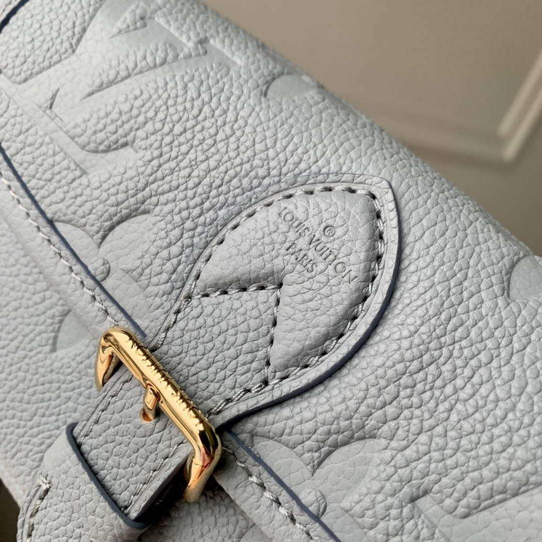 LV M83592 Louis Vuitton Nano Diane Bag Monogram Empreinte leather Olympe Blue