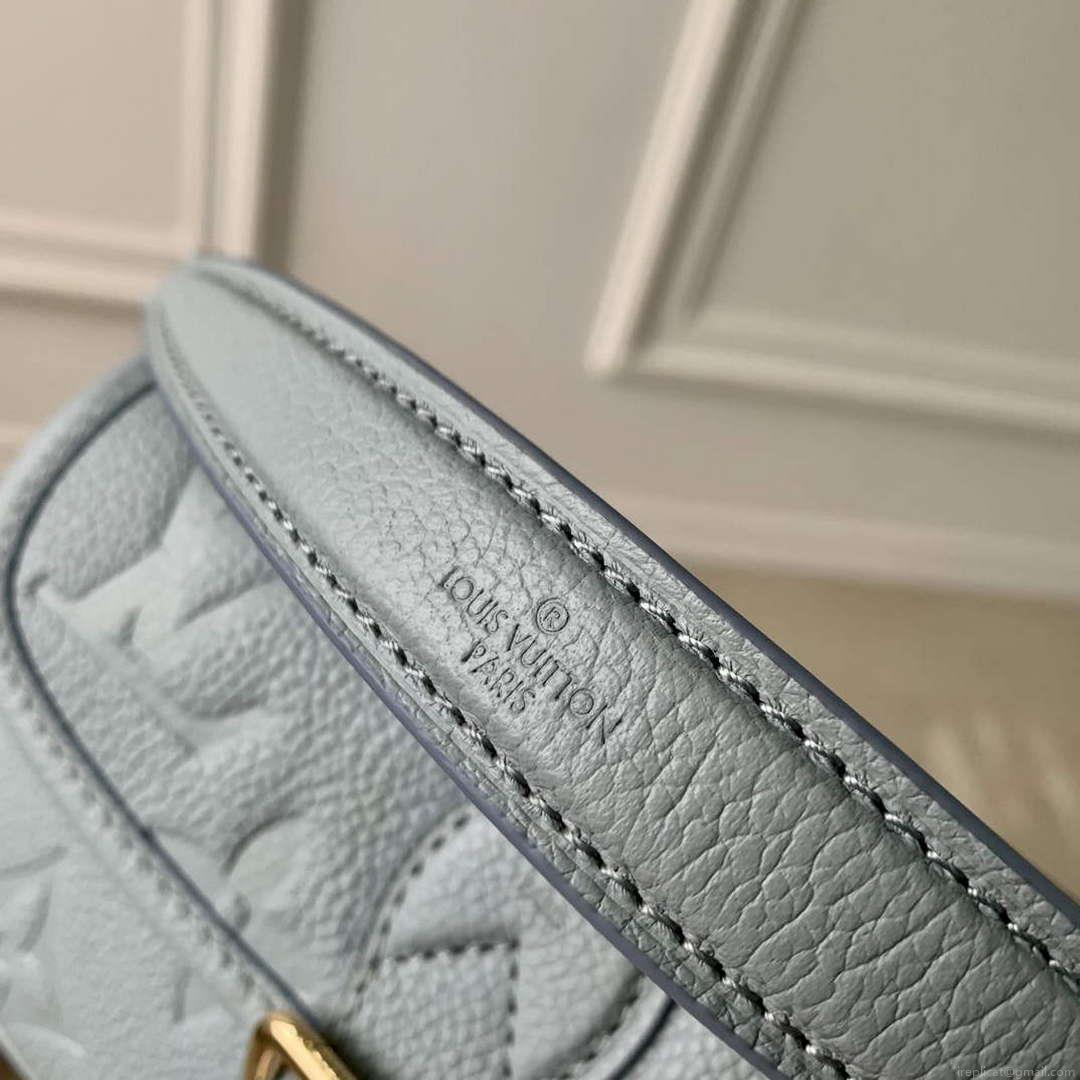 LV M83592 Louis Vuitton Nano Diane Bag Monogram Empreinte leather Olympe Blue