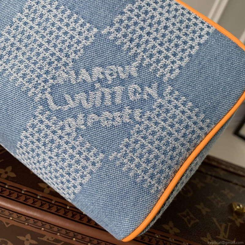 LV N40753 Louis Vuitton Locker Dopp Kit Bag Blue