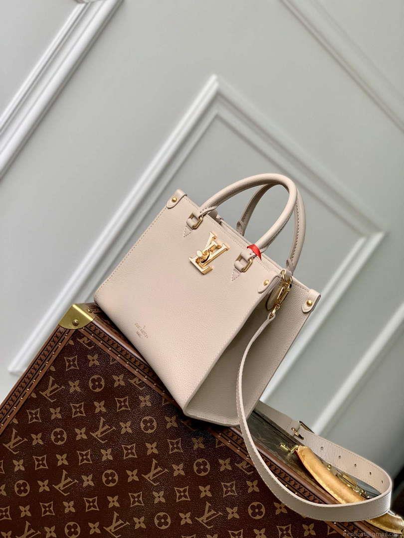 LV M23637 Louis Vuitton Lock & Go Handbag Quartz